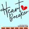 Heart breaker svg