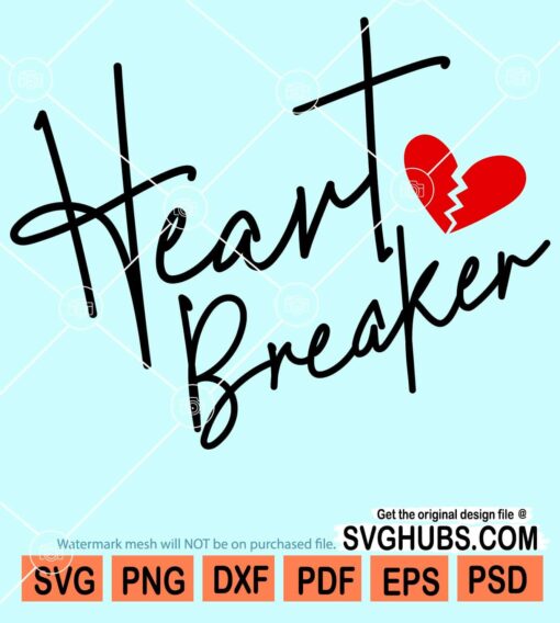 Heart breaker svg