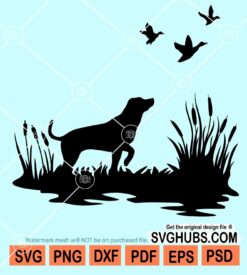 Hunting dog svg