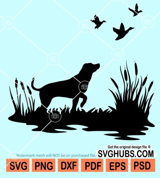 Hunting dog svg