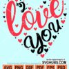 I love you svg