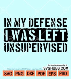 In my defence I was left unsupervised svg