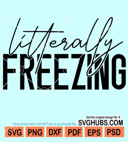 Literally freezing svg