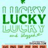 Lucky and blessed svg