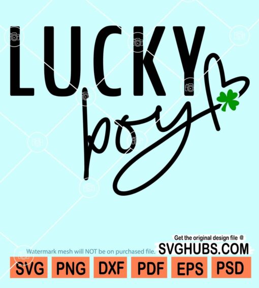 Lucky boy svg