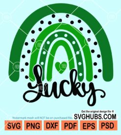 Lucky rainbow svg