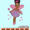 Magic wand black girl svg