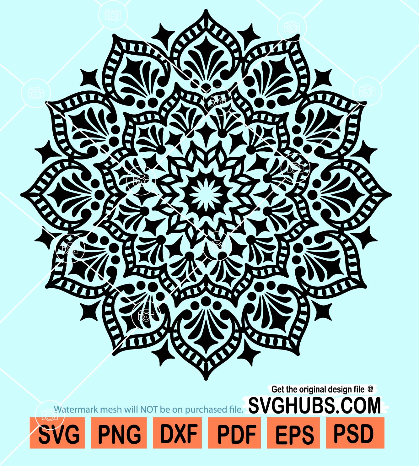 Mandala lotus svg, Lotus Flower svg, Celestial lotus svg, Boho lotus