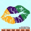 Mardi Gras Lips SVG