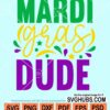 Mardi gras dude svg