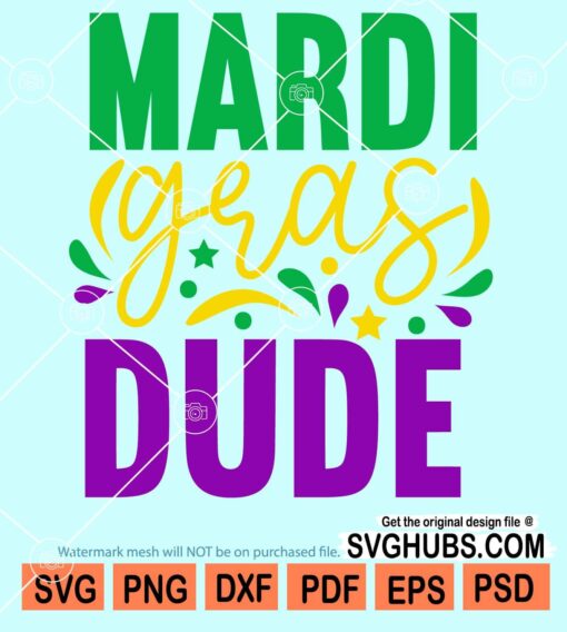 Mardi gras dude svg