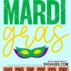 Mardi gras mask svg