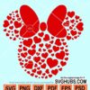 Minnie hearts SVG