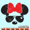 Minnie with Aviator Sunglasses SVG