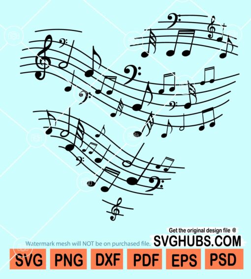 Music notes svg