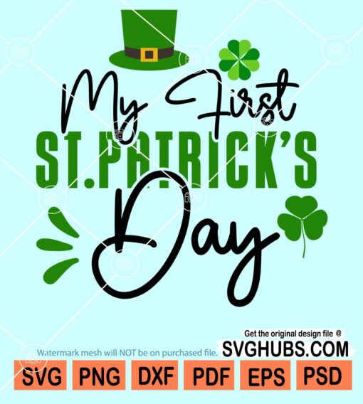 My first St. Patrick's day svg