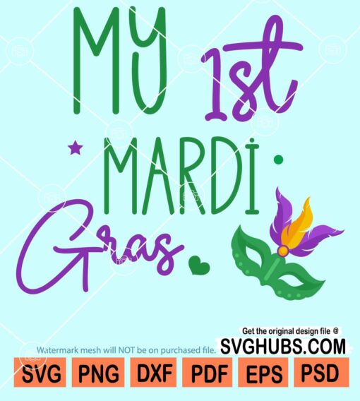 My first mardi gras svg