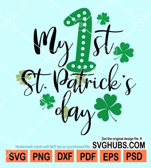 My first st Patrick's day svg