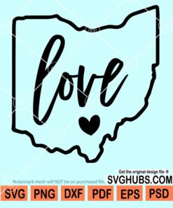 Ohio home love svg