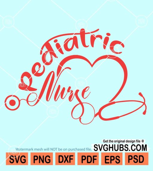 Pediatric nurse svg