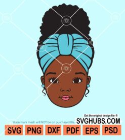 Peekaboo afro girl with bandana svg, Little Afro Kid svg, Cute Girl Svg, Princess Svg, Little melanin queen svg