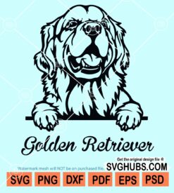 Peeking dog svg