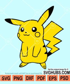 Pokemon SVG file for cricut, Pikachu Waving svg, Pokémon Pikachu SVG, pokemon svg cricut, pokemon svg
