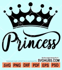 Princess crown svg