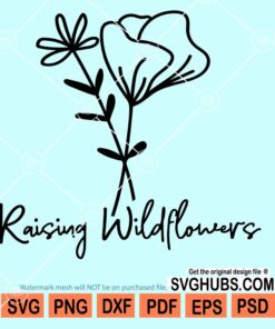 Raising wildflowers svg