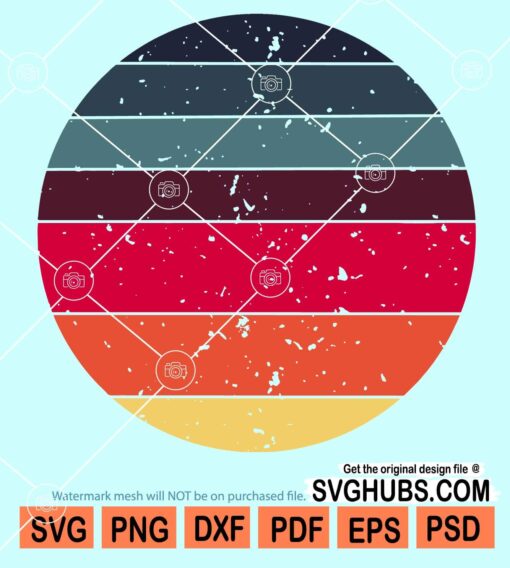 Retro vintage sun svg