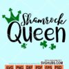 Shamrock queen svg