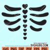 Skeleton heart svg