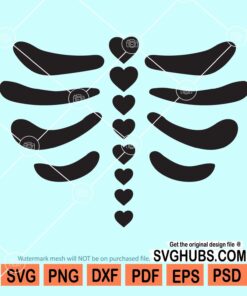 Skeleton heart svg