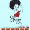 Strong black woman svg