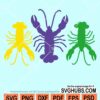 Trio crawfish svg