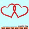 Valentine hearts svg