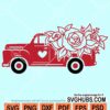 Valentine truck svg