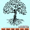 Woman tree SVG file