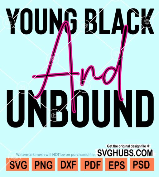 Young black and unbound svg