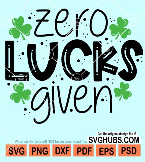 Zero lucks given svg