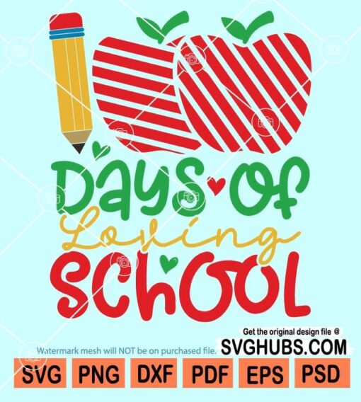 100 days of school svg