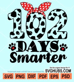 102 Days smarter svg