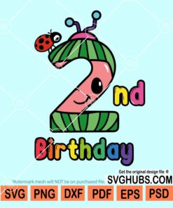 2nd Birthday Cocomelon svg