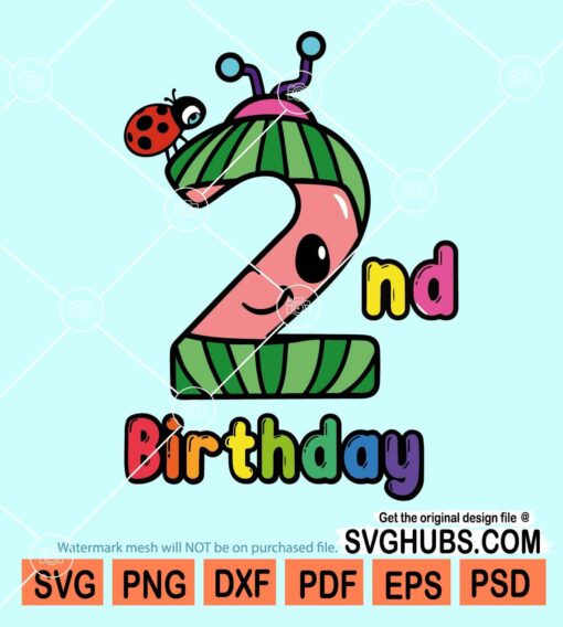 2nd Birthday Cocomelon svg