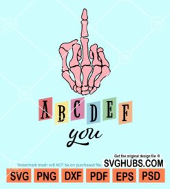 A B C D E F You svg