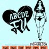 ABCDE FU heart svg