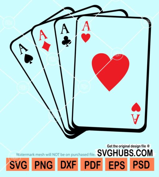 Ace playing cards svg
