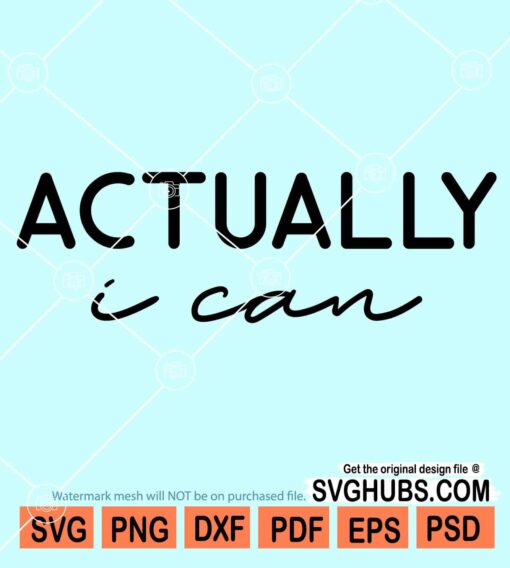 Actually I can svg
