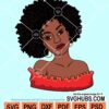 Afro girl svg