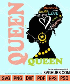 Afro queen svg